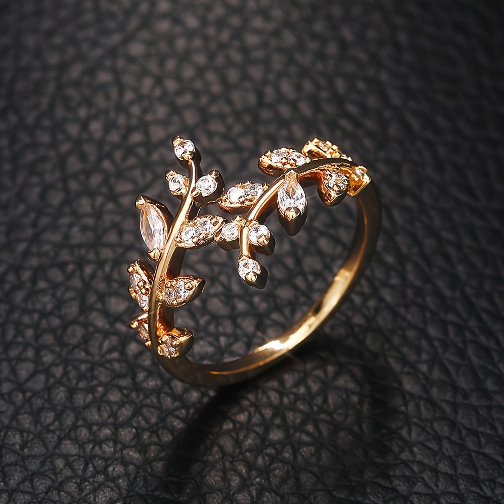Elegante Wijnstok Ring | Samen tegen Borstkanker