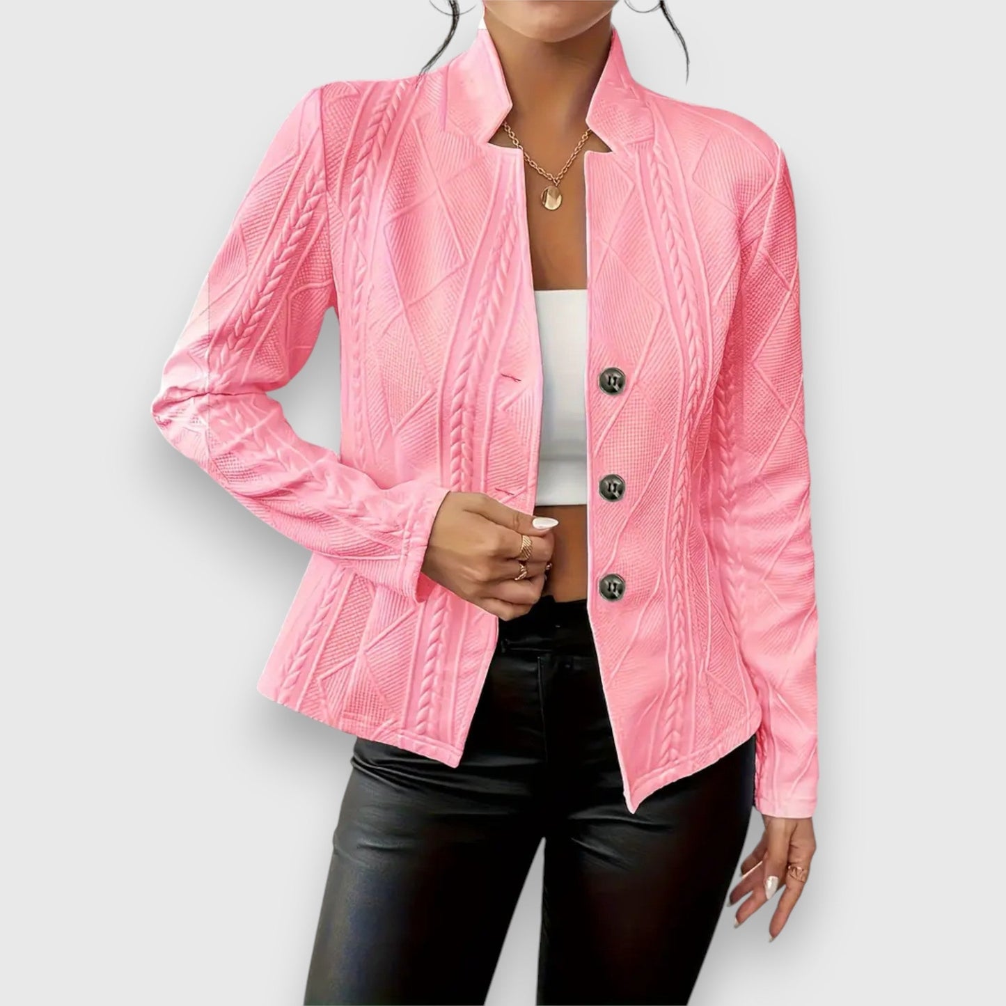 Serena™ – Blazer met Textuur