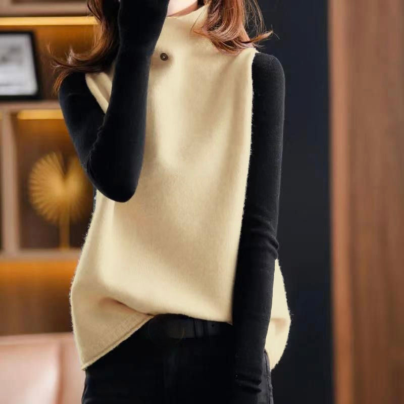 Linda™ – Mouwloze coltrui-trui