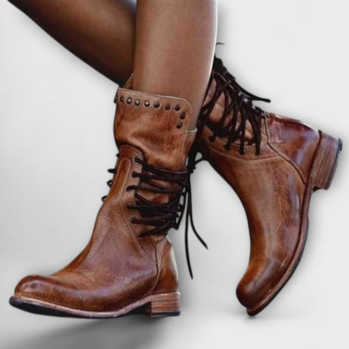 Isabel™ – Leren Vintage Laarzen