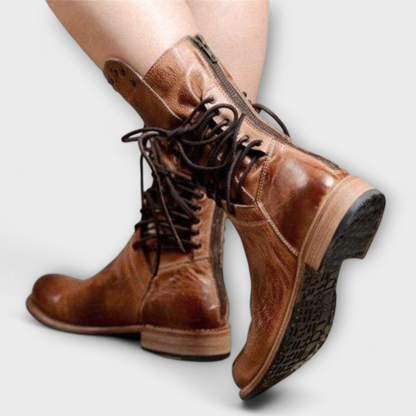 Isabel™ – Leren Vintage Laarzen