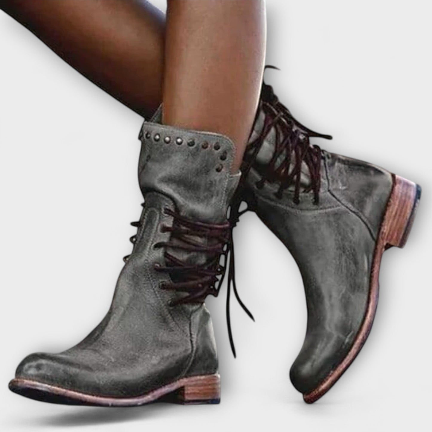 Isabel™ – Leren Vintage Laarzen