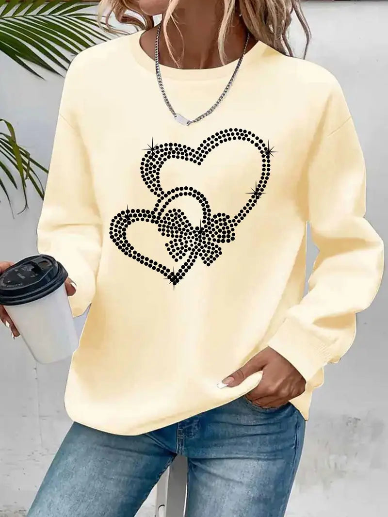 Sprankelend Hart Sweatshirt | Samen tegen Borstkanker