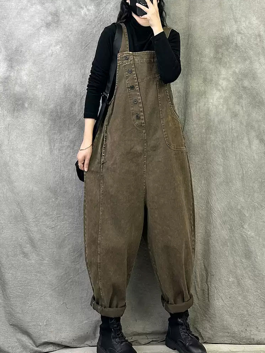 Elisha™ – Retro effen jumpsuit