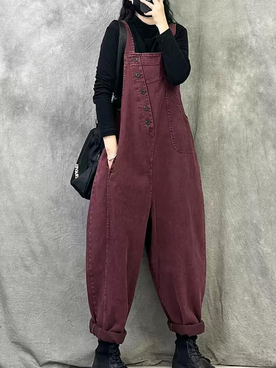 Elisha™ – Retro effen jumpsuit