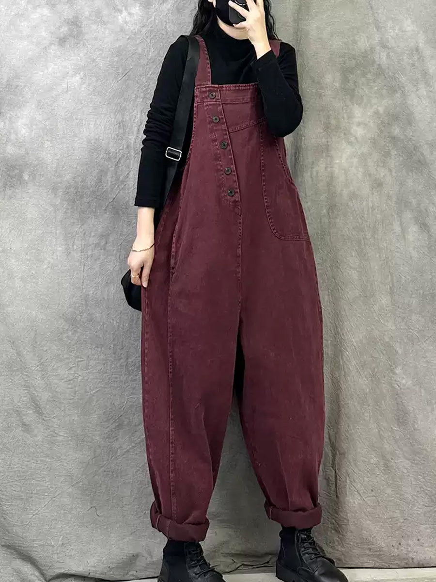 Elisha™ – Retro effen jumpsuit