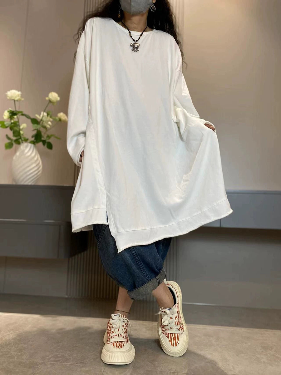 Anita™ – Katoenen lang shirt met ronde hals