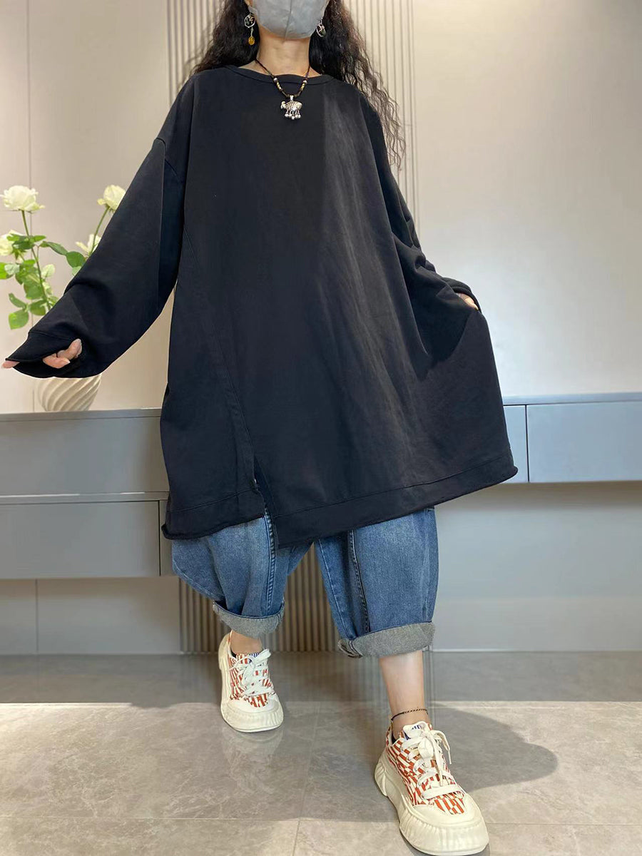 Anita™ – Katoenen lang shirt met ronde hals