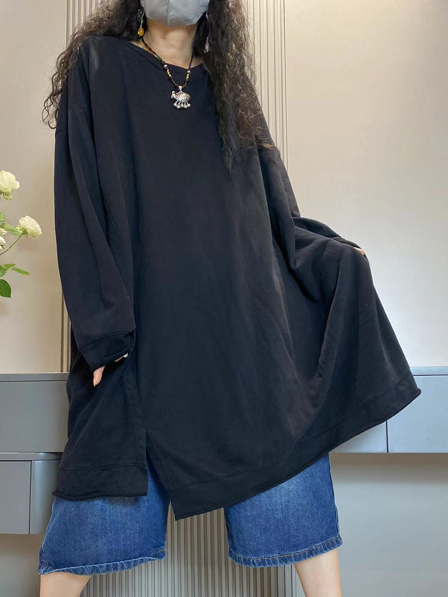 Anita™ – Katoenen lang shirt met ronde hals