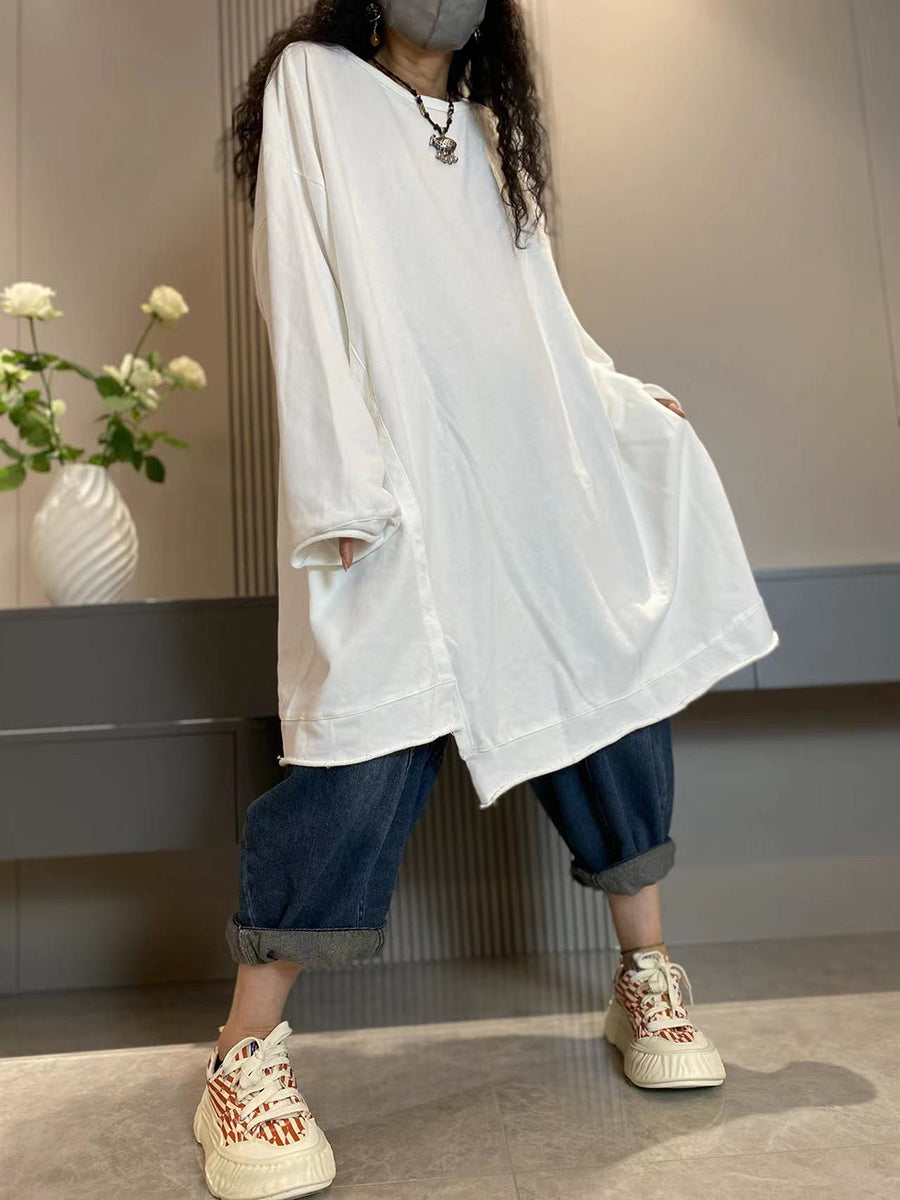 Anita™ – Katoenen lang shirt met ronde hals