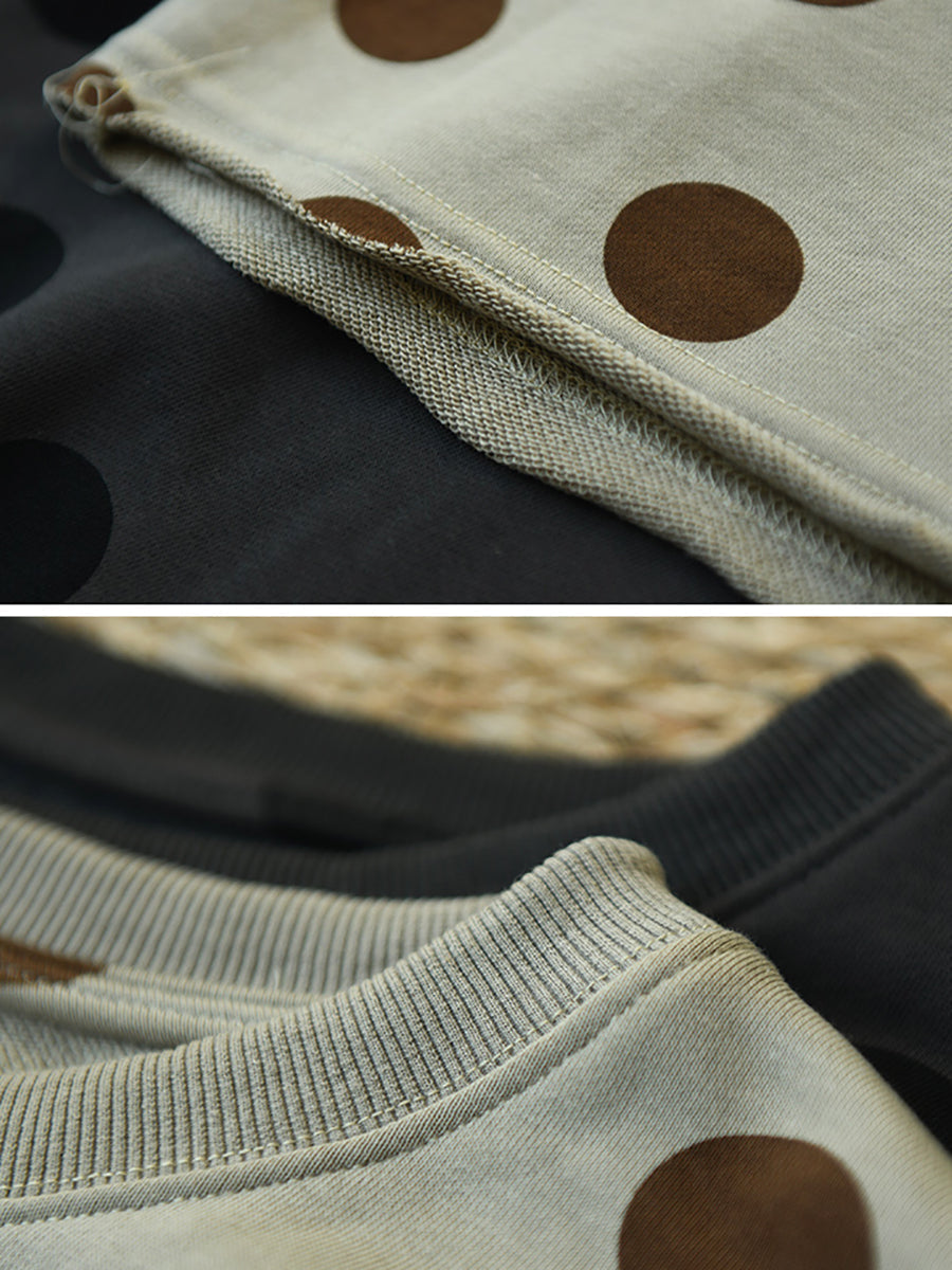 Carly™ – Oversized trui met polkadots