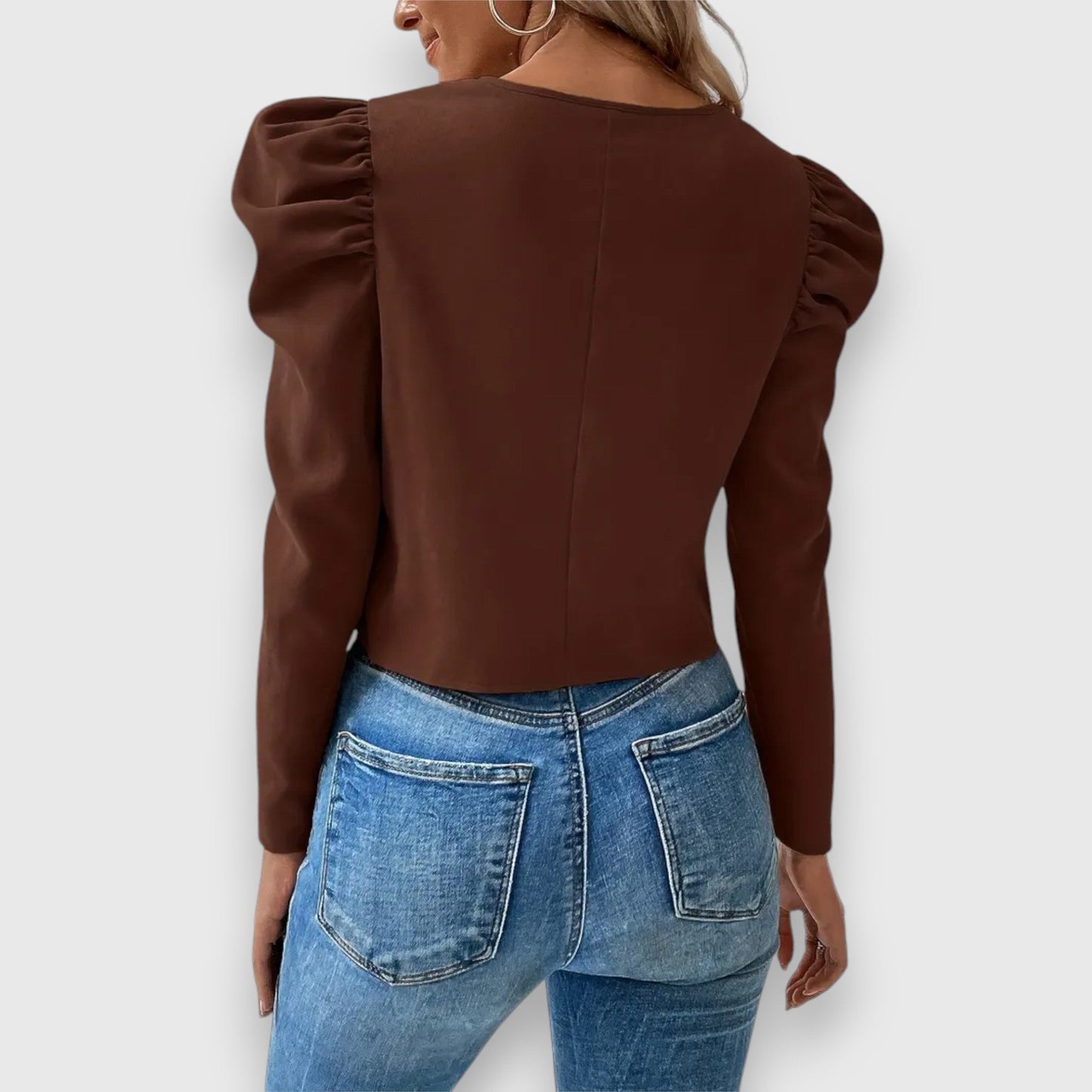 Lea™ – Blazer met Pofmouwen