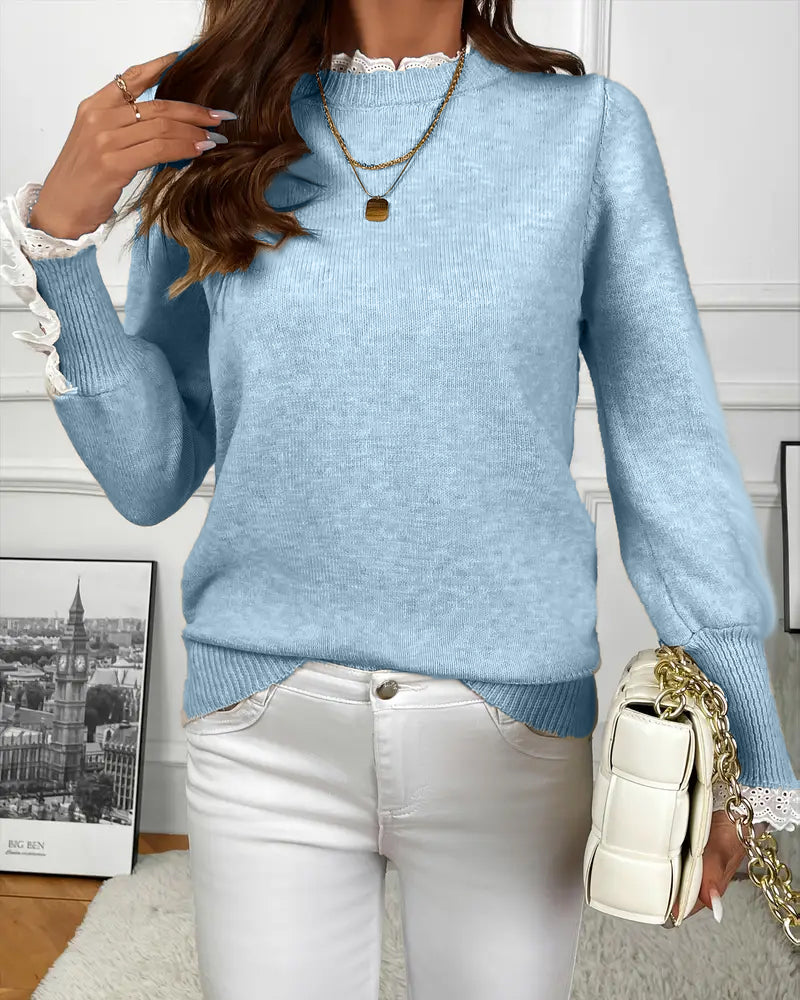 Teresa™ – Elegante Trui met Kantafwerking