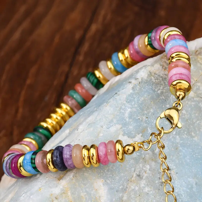 Kleurrijke Harmonie Armband | Samen tegen Borstkanker