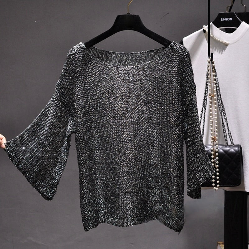 Yera™ – Glanzende Casual Trui