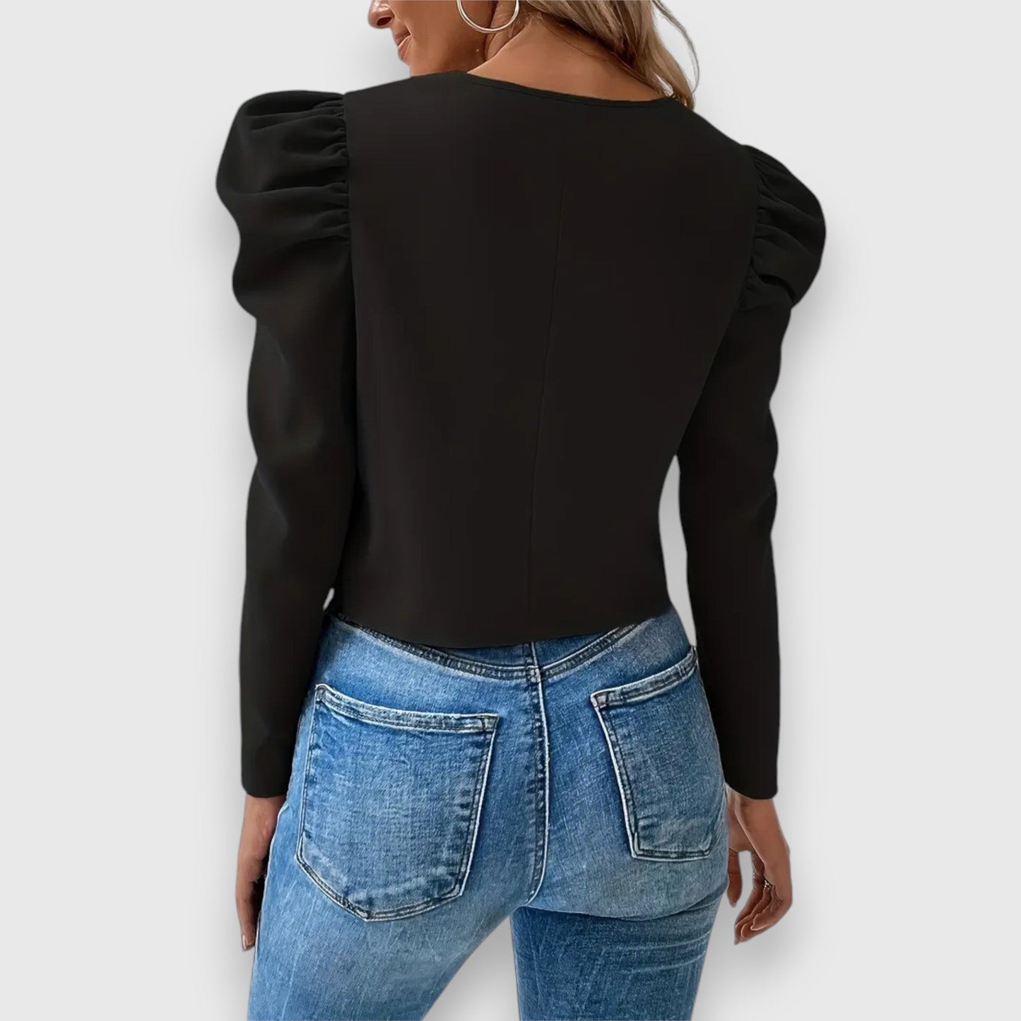Lea™ – Blazer met Pofmouwen