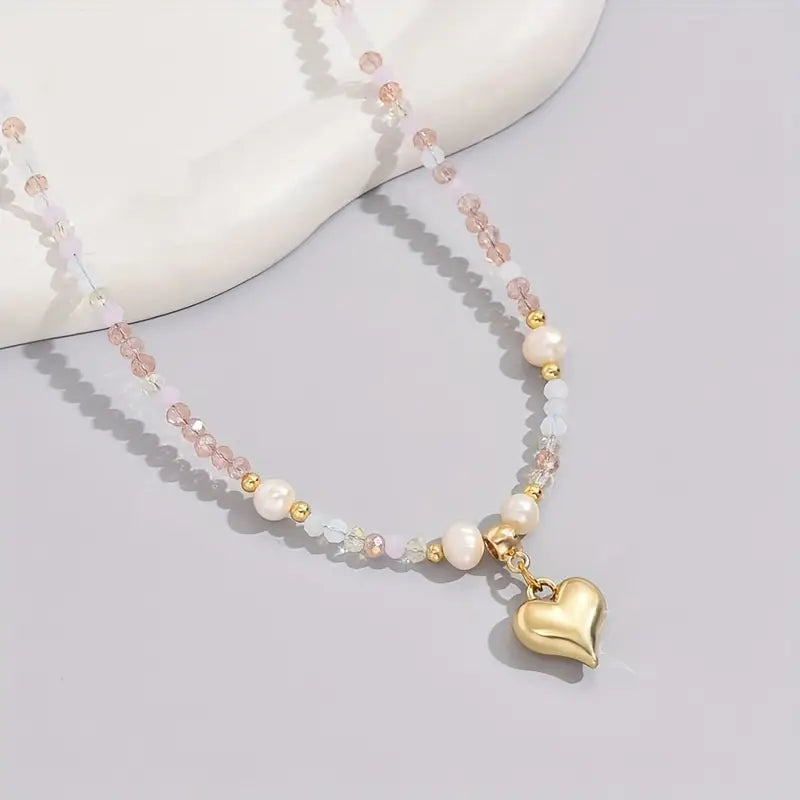 Gouden Hart Belofte Ketting | Samen tegen borstkanker