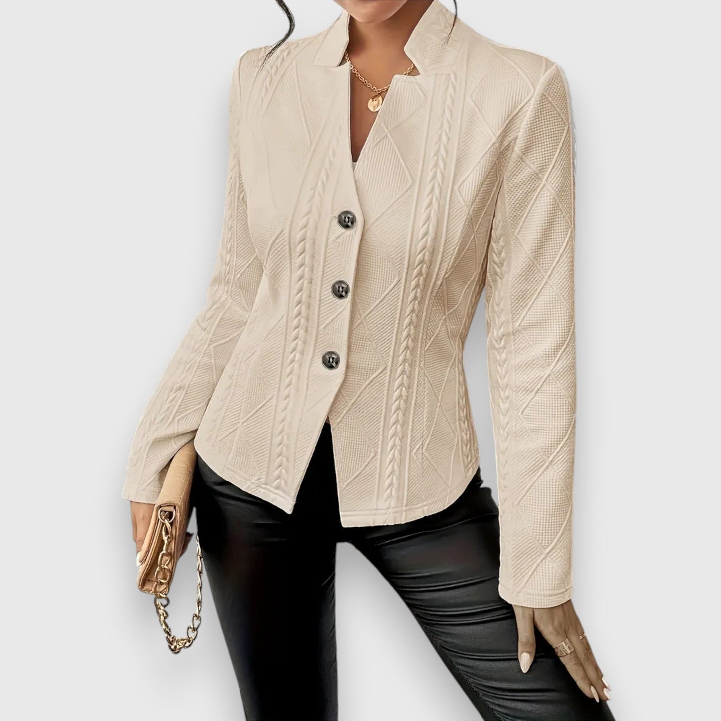 Serena™ – Blazer met Textuur
