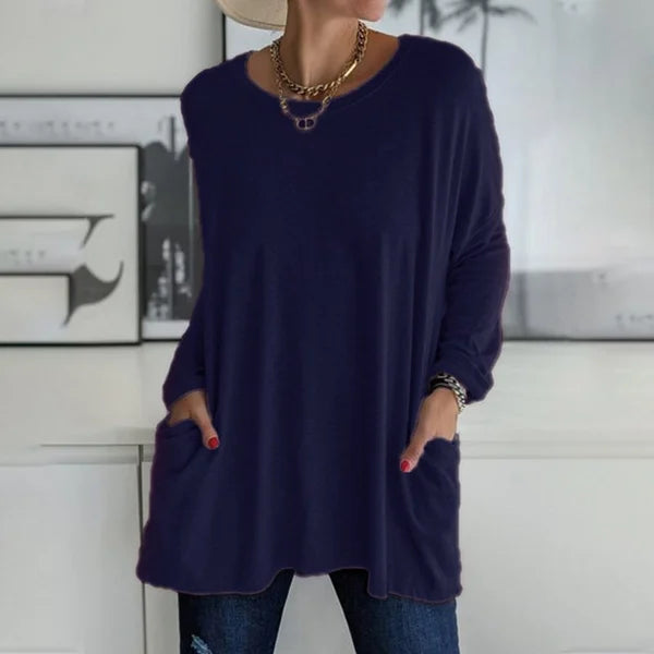 Aeira™ – Casual top met lange mouwen