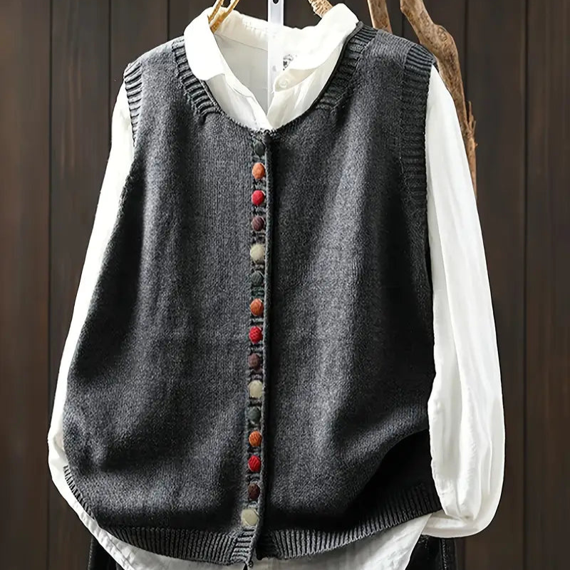 Dione™ – Mouwloos Gebreid Vest