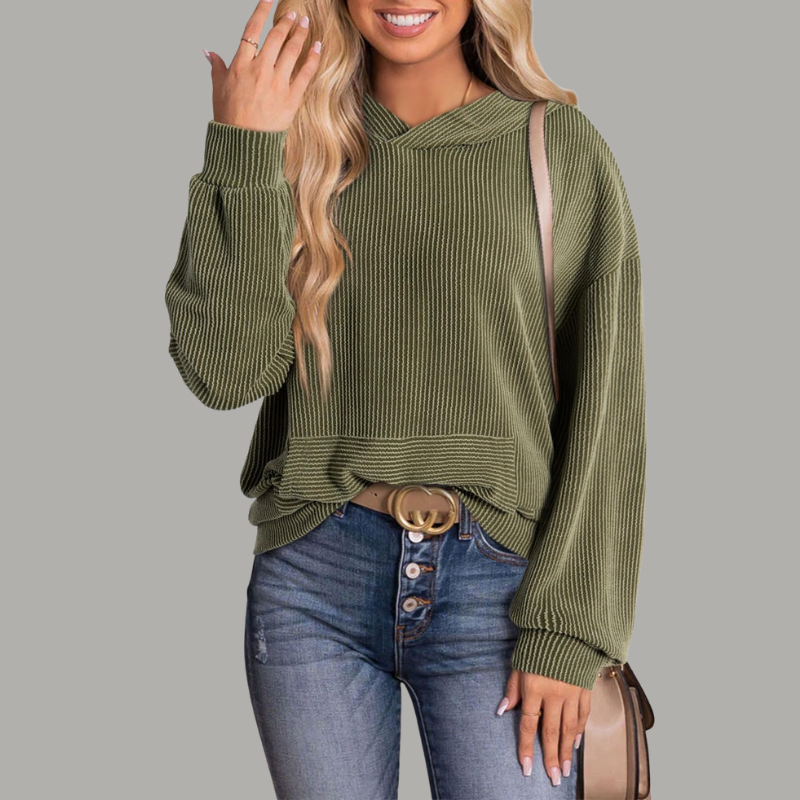 Camryn™ – Ontspannen Corduroy Hoodie
