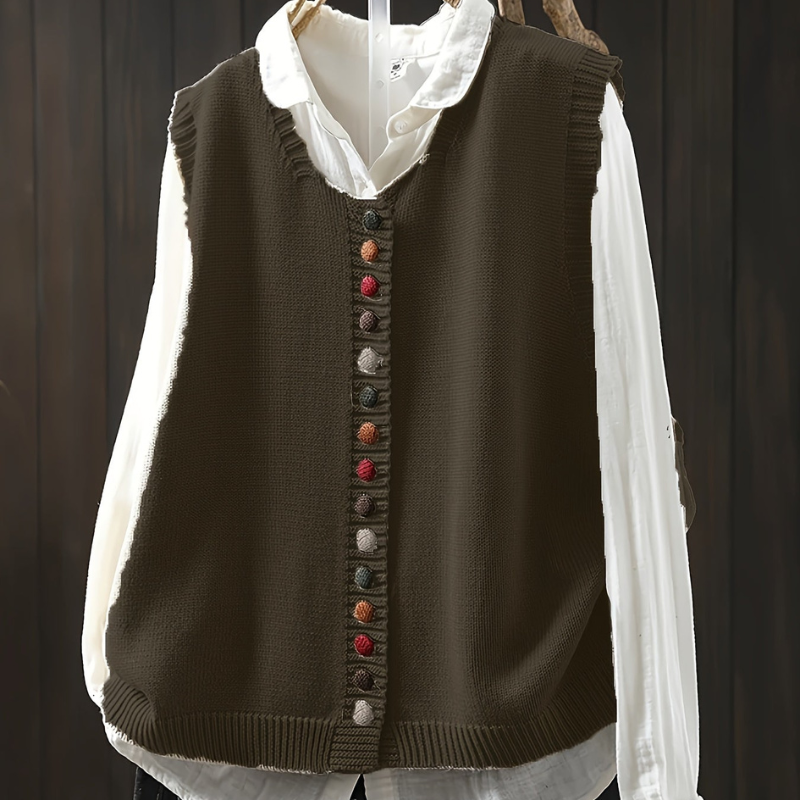 Dione™ – Mouwloos Gebreid Vest