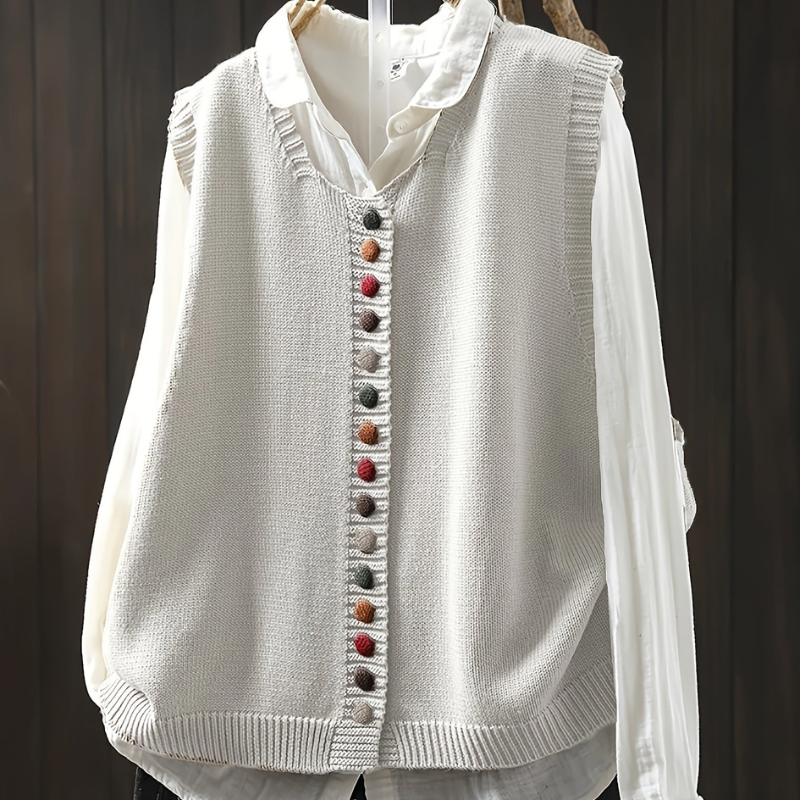 Dione™ – Mouwloos Gebreid Vest