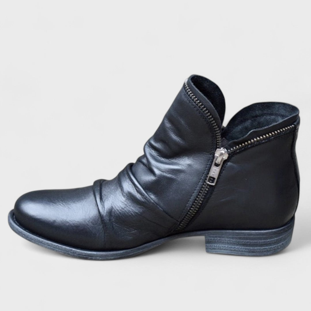 Zoe™ – Casual Enkellaarsjes met Rits