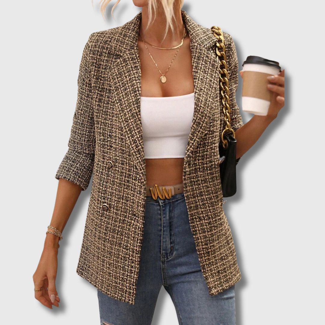 Sabine™ - Chique tweed blazer