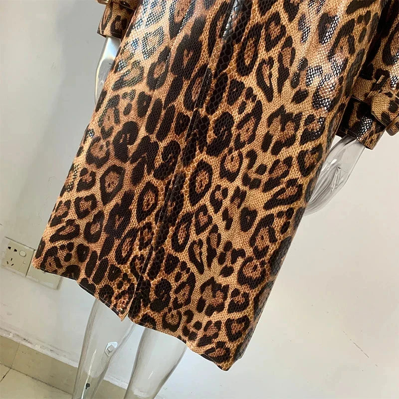 Janica™ - Stijlvolle winterjas met slangenprint