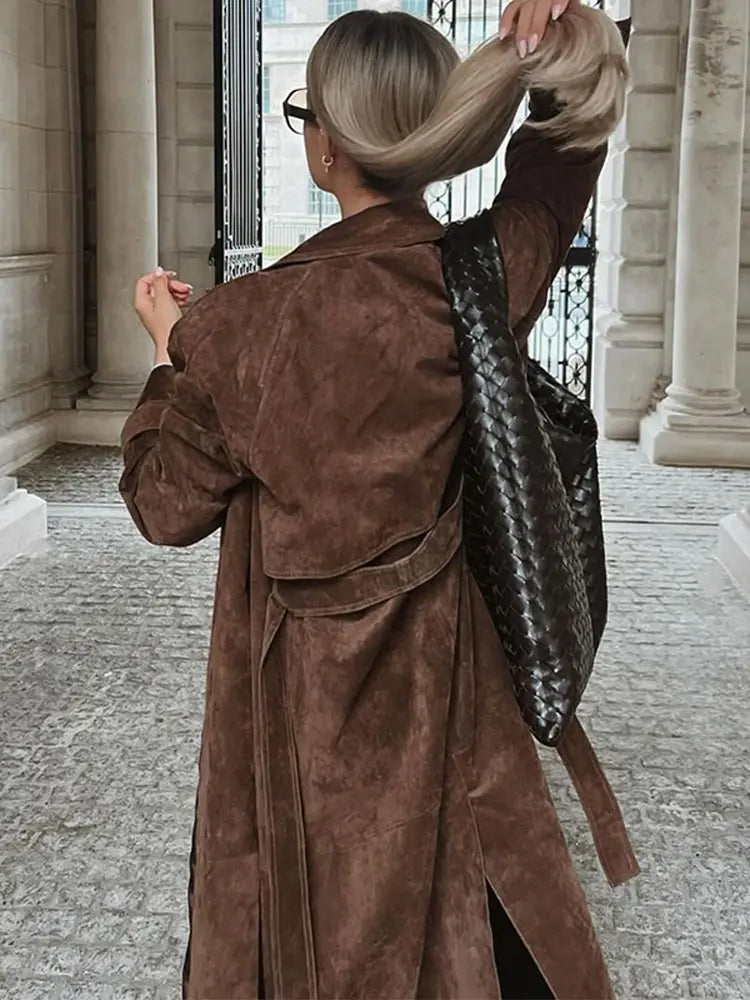 Helen™ – Vintage Lange Trenchcoat