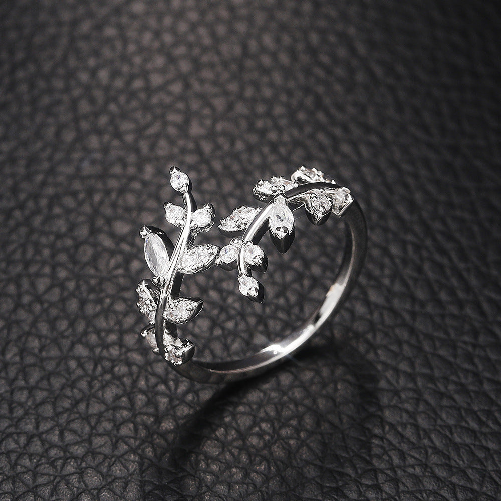 Elegante Wijnstok Ring | Samen tegen Borstkanker