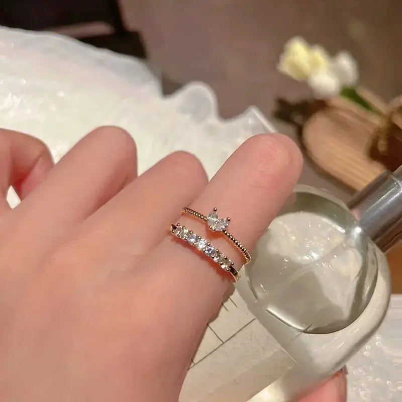 Mooie Hartvormige Ringenset | Samen tegen Borstkanker