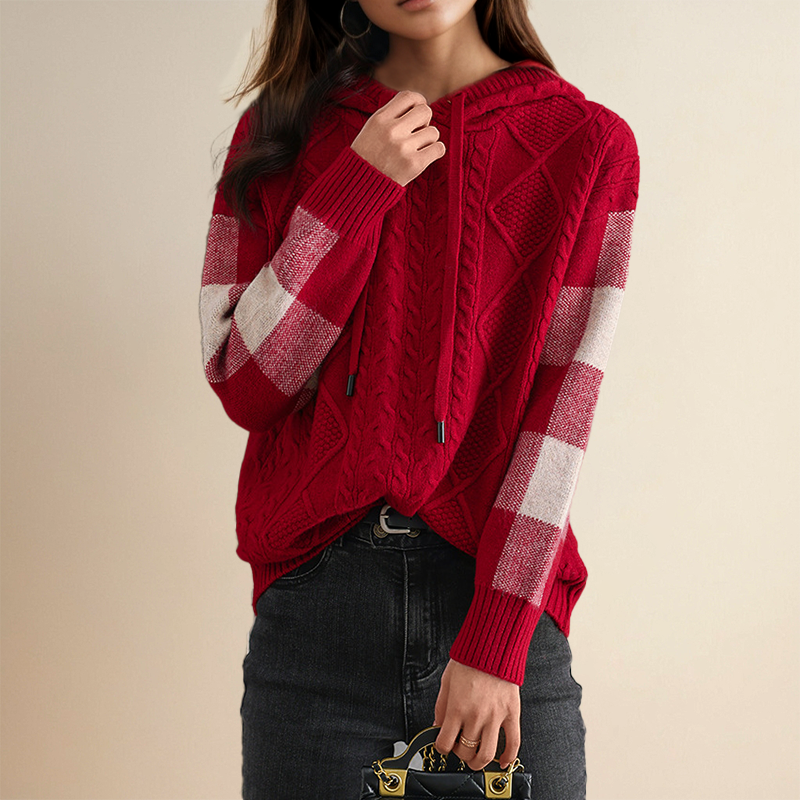 Leonie™ – Jacquard Trui met Capuchon