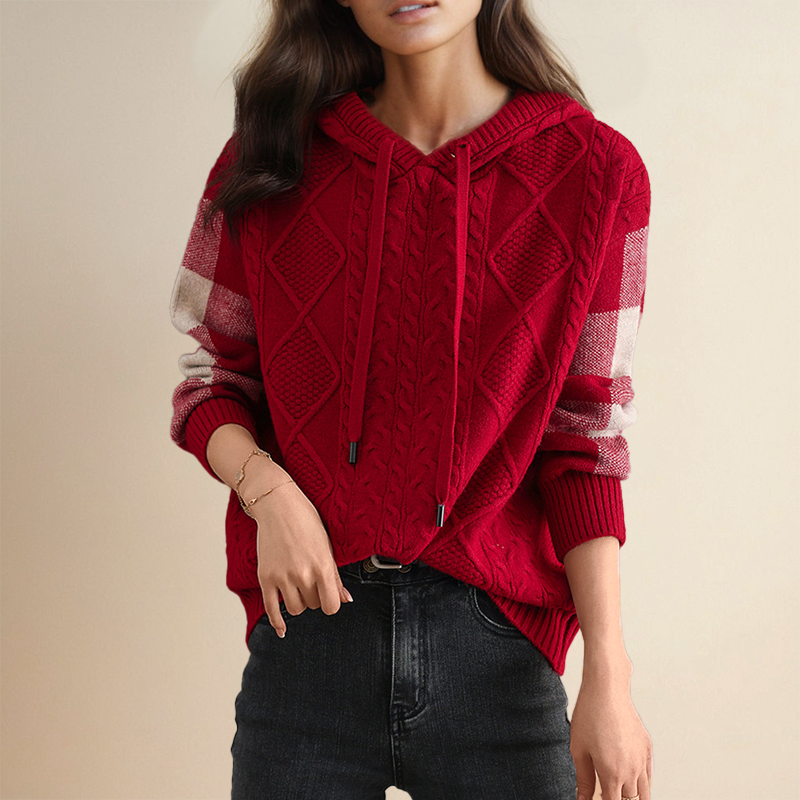 Leonie™ – Jacquard Trui met Capuchon