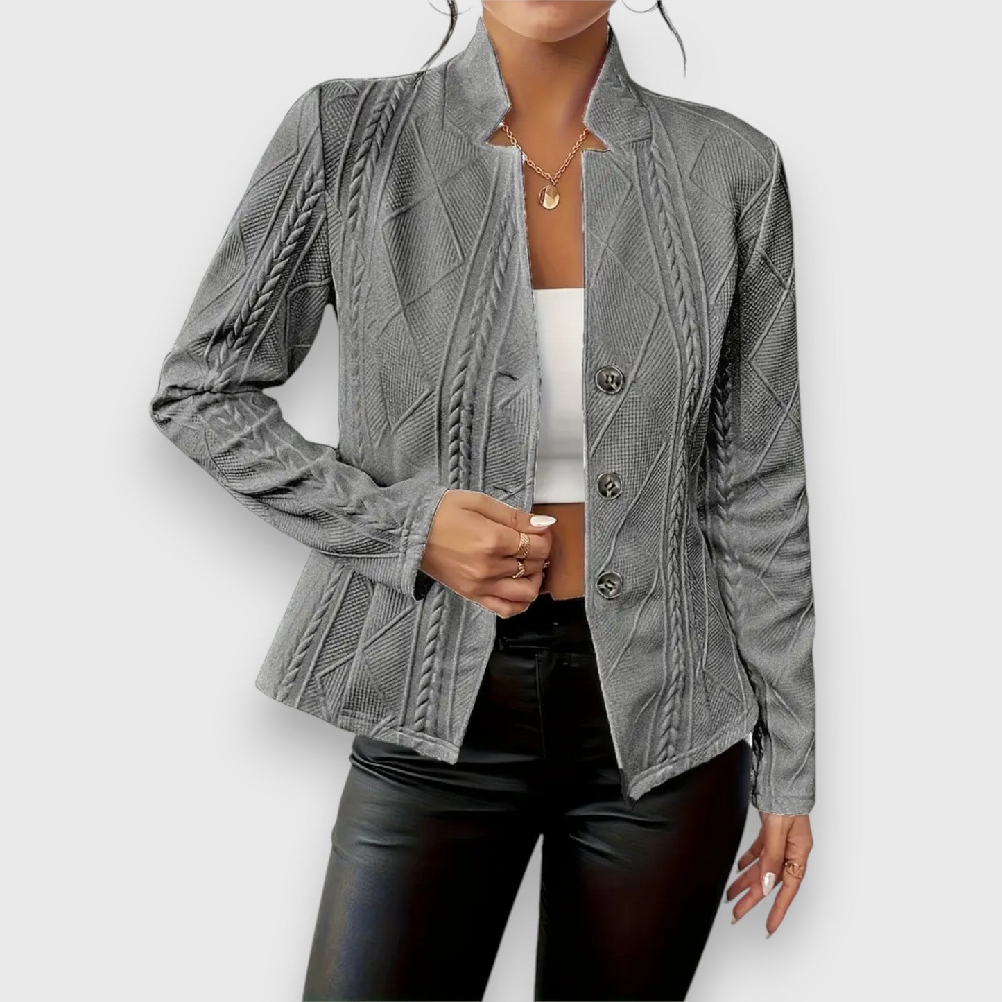 Serena™ – Blazer met Textuur