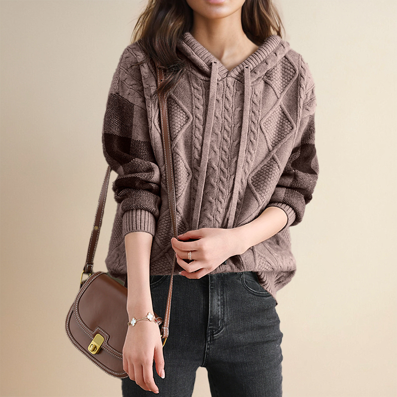 Leonie™ – Jacquard Trui met Capuchon
