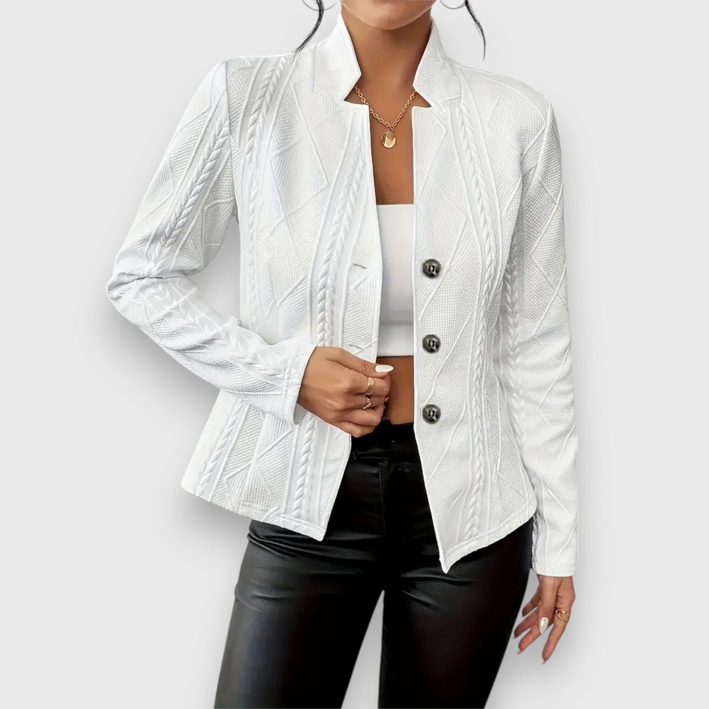 Serena™ – Blazer met Textuur