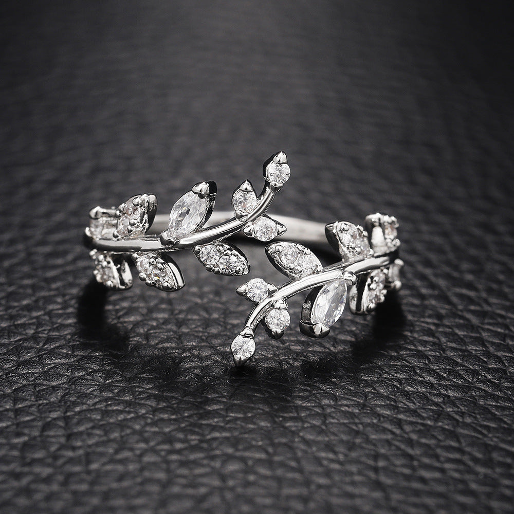 Elegante Wijnstok Ring | Samen tegen Borstkanker