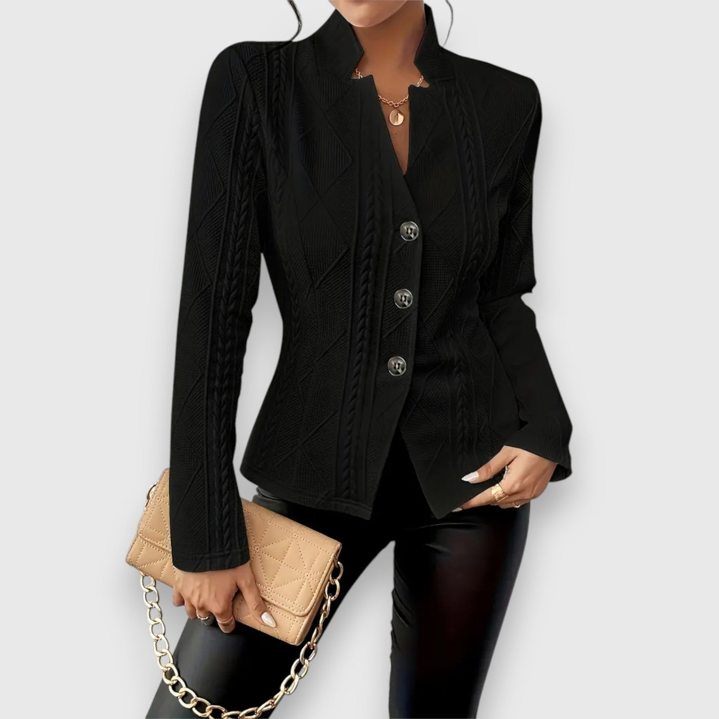 Serena™ – Blazer met Textuur