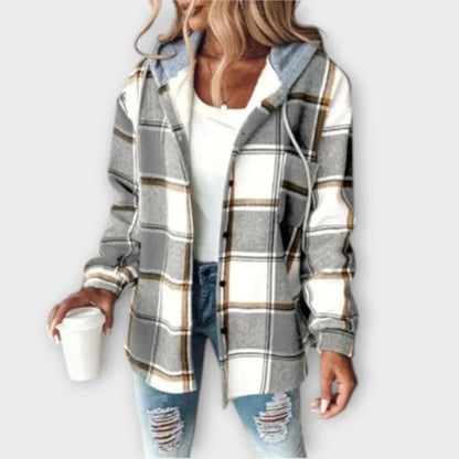 Claudia™ – Geruite Hoodie