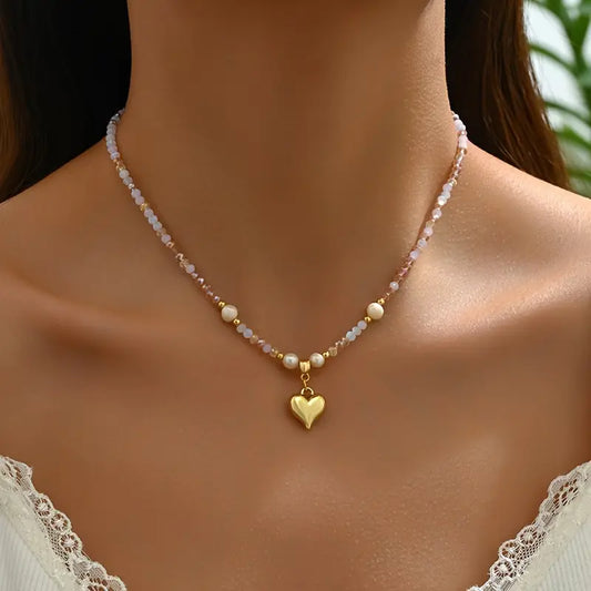 Gouden Hart Belofte Ketting | Samen tegen borstkanker