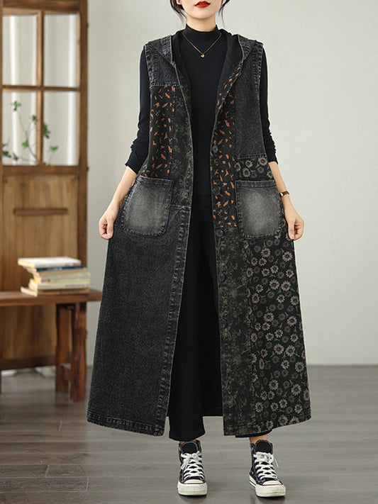 Diona™ – Vintage denim jas met capuchon