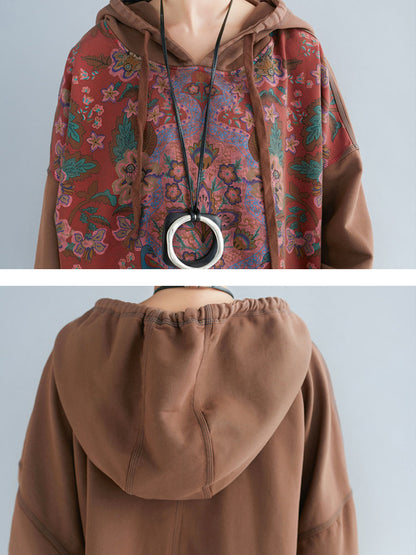 Debra™ – Lange jurk met capuchon en inzetdetails