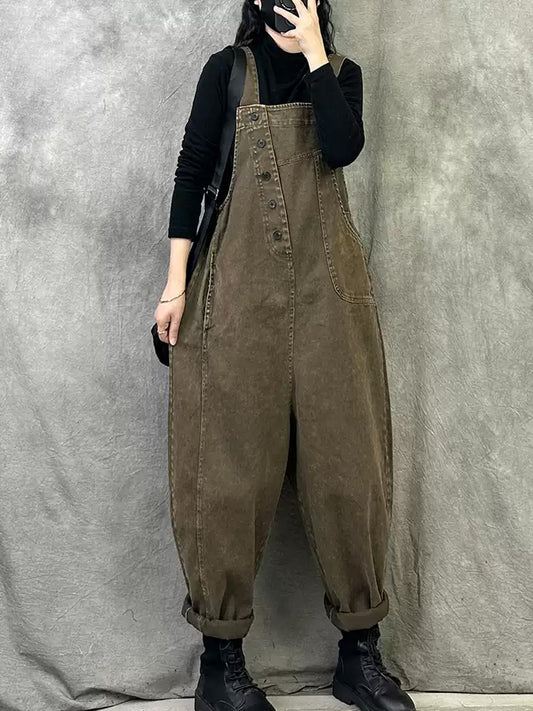 Elisha™ – Retro effen jumpsuit