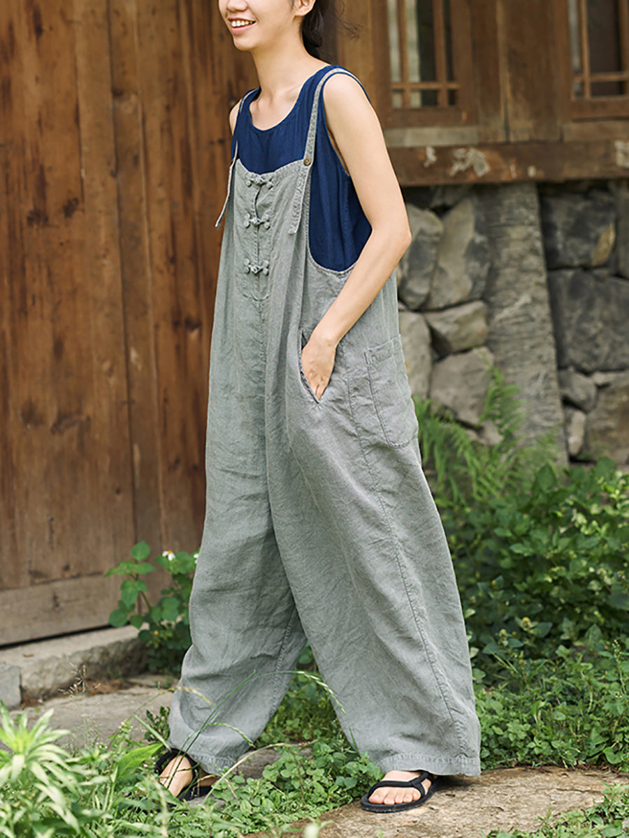 Cindy™ – Retro effen jumpsuit