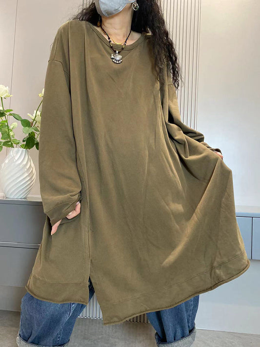Anita™ – Katoenen lang shirt met ronde hals