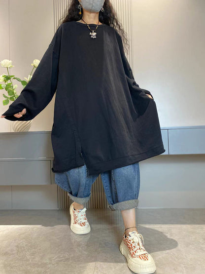 Anita™ – Katoenen lang shirt met ronde hals