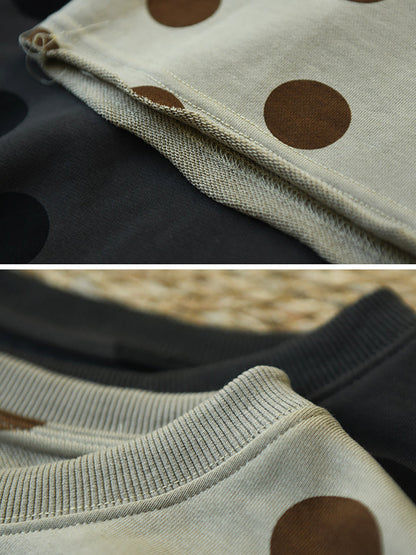 Carly™ – Oversized trui met polkadots