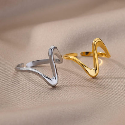 Geometrische Golf Ring | Samen tegen Borstkanker